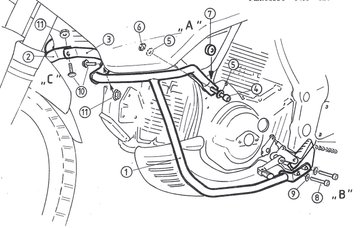 Cagiva Gran Canyon 900 [1998-1999] - motor protection bar