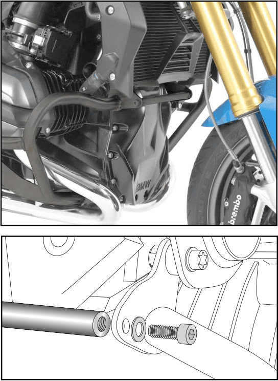 BMW R 1200 GS LC [2013-2018] - Stiffening bar off -road