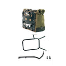 BMW R nineT 1200 Scrambler [2016-2023] - Kultige Seitentasche aus Spaltleder 40L - 50L + Aluminiumplatte + rechter Rahmen für Atlas Aluminiumtasche