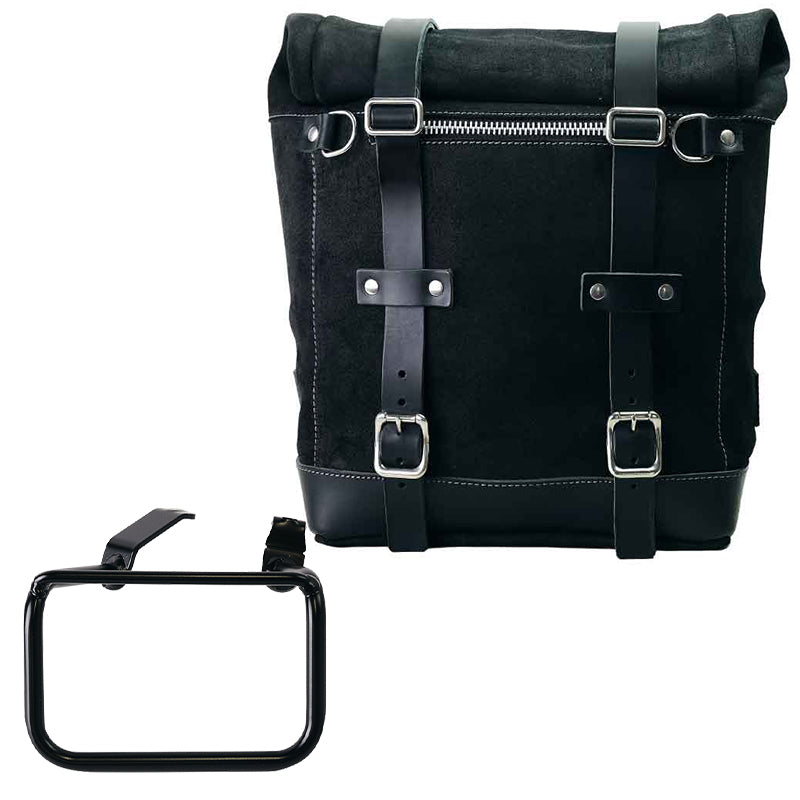 BMW R 12 G/S [2025-2026] - Seitentasche Scram aus Spaltleder 22L-30L + BMW R12 G/S Rahmen rechts
