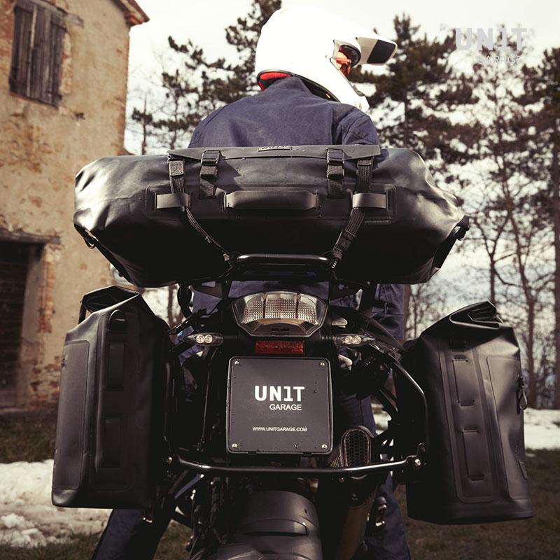 BMW R nineT 1200 Scrambler [2016-2023] - Zwei Khali-Seitentaschen aus TPU 35L - 45L + Paar Aluminiumplatten