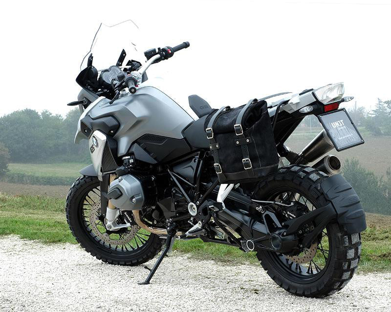 BMW R 1200 GS LC Rad [2013-2019] - Seitentasche aus Leder + Rahmen GS LC