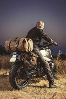 BMW R nineT 1200 Scrambler [2016-2023] - 22L-30L Scram Satteltasche aus Spaltleder + Rahmen der Serie