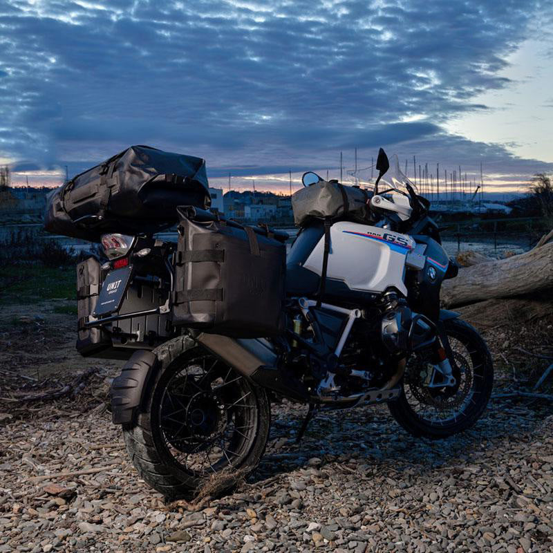 BMW R nineT 1200 Racer [2017-2020] - Aluminium-Taschenhalter mit verstellbarer Hypalon-Front und Schnellkupplung