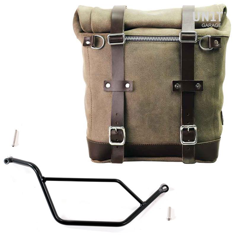 BMW R 1150 GS [1999-2004] - Scram side case in split leather 22L-30L + right subframe Bmw GS 850/1100/1150 and ADV