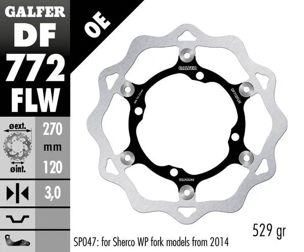 Sherco 5.1 510 I Supermoto [2008] - brake disc - picture 4