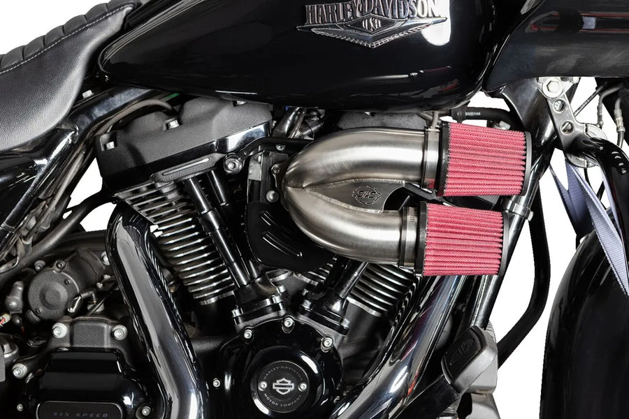Harley-Davidson FXLRST 1923 Softail Low Rider ST 117 H.O. [2025] - Tuned Induction Luftfilterkit – Oberfläche: Silber – Bild 3