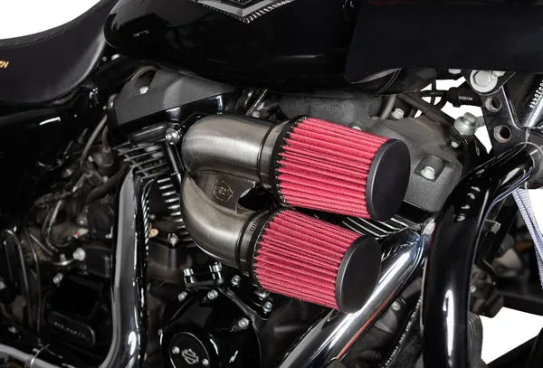 Harley-Davidson Fxlrs 1923 ABS [2025] - Tuned Induction Luftfilterkit – Oberfläche: Silber – Bild 9