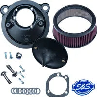 Harley-Davidson Xl 1200 T Sportster Superlow [2018] - Mini Teardrop Stealth Luftfilter-Kit – Oberfläche: Silber – Bild 11