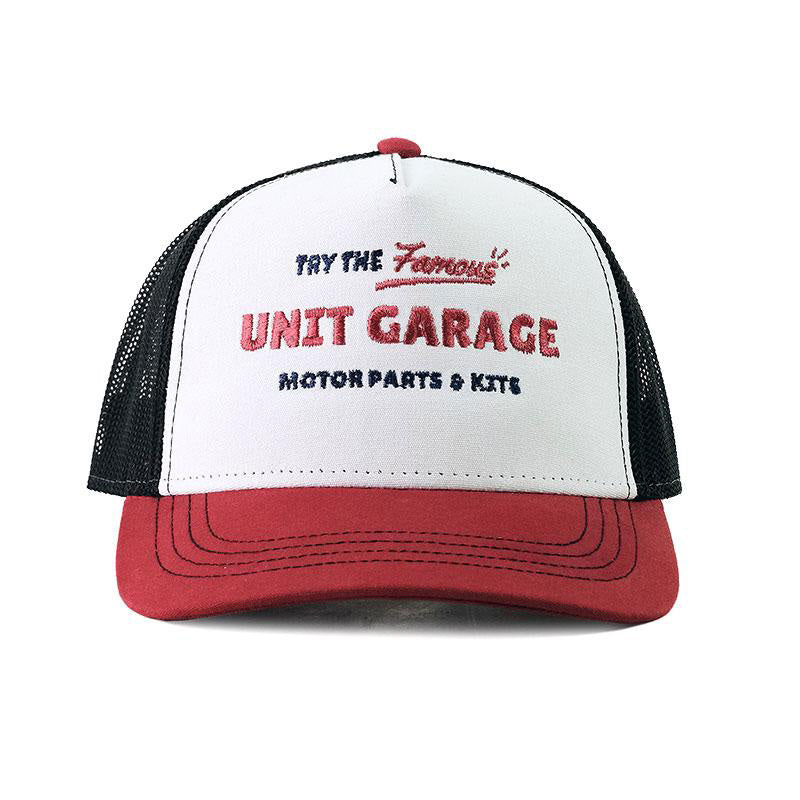 BMW R nineT 1200 Scrambler [2016-2023] - Vintage Unitgarage Trucker Hut weiß/rot