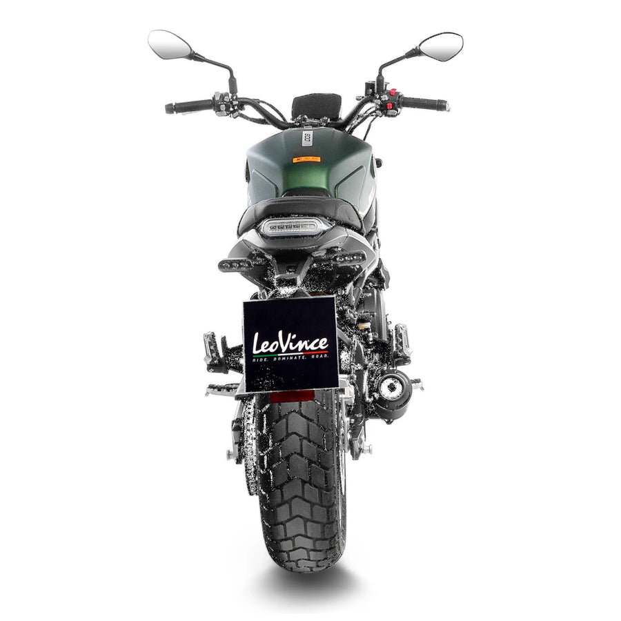 benelli leoncino 800 [LEOVINCE] – LV-10 black rear silencer