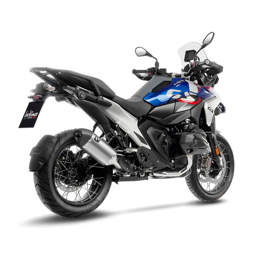 bmw r 1300 gs trophy [LEOVINCE] – LV-14 stainless steel rear silencer