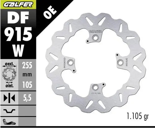 Triumph Street Scrambler 900 ABS [2025, 2025-2026] - BREMSSCHEIBE FIXED WAVE – Bild 1