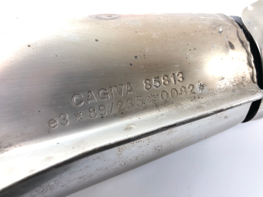 Cagiva Planet 125 [1998] - exhaust system rear silencer manifold muffler complete