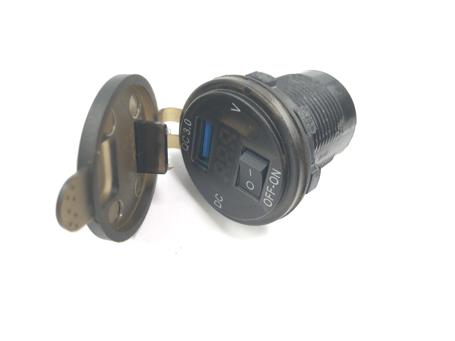 Triumph Tiger 900 T400 [1998] - USB charging socket on-board socket voltmeter with switch