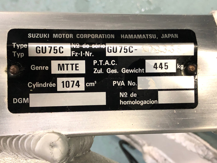 Suzuki GSX-R 1100 W GU75 C [1993] - Frame without papers