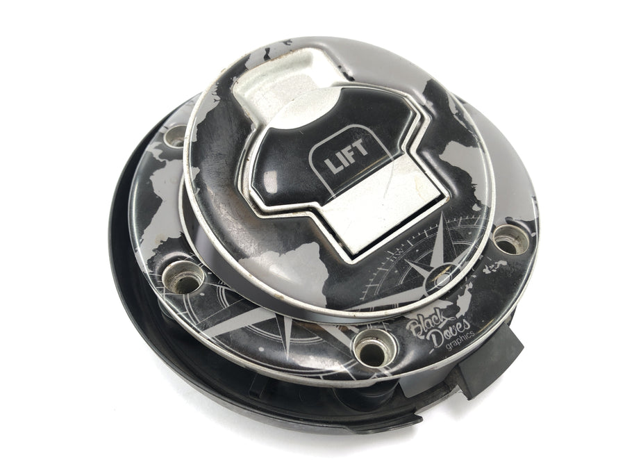 BMW F 650 GS R13 [2002] - locksmith with fork bridge at the top tank lock ignition lock
