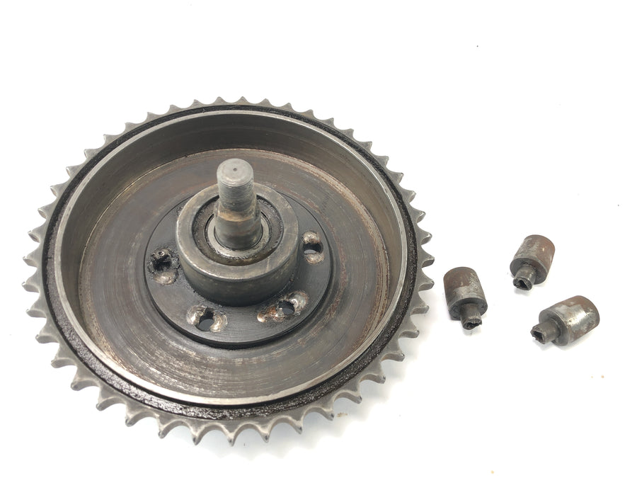 DKW NZ 250 [1938] - Rear brake drum with chain wheel