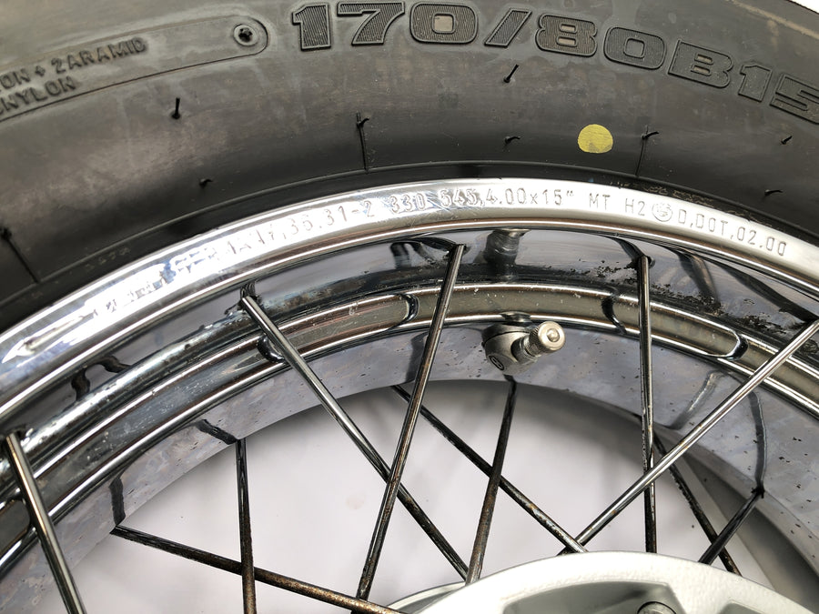 BMW R 850 C 259C [1999] - Rear wheel rim spoke wheel 4.00x15 inches