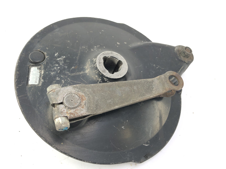 Yamaha XT 500 1U6 [1981] - Rear brake drum with brake shoes