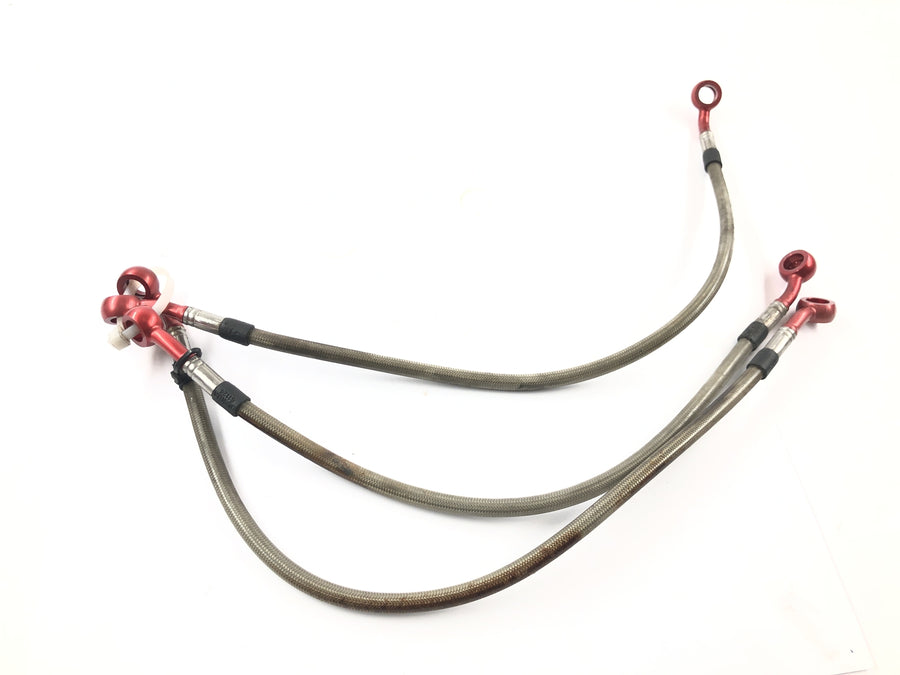 Kawasaki ZRX 1200 S ZRT20A [2001] - Steel braided brake line set at the front