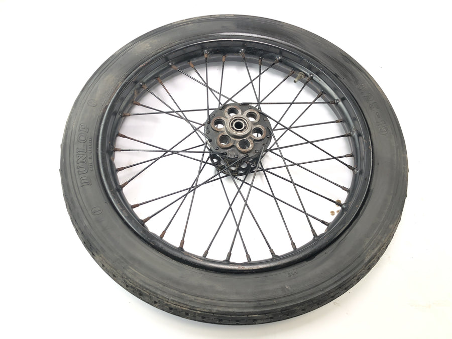 DKW NZ 250 [1938] - Rear wheel with spokes and hub