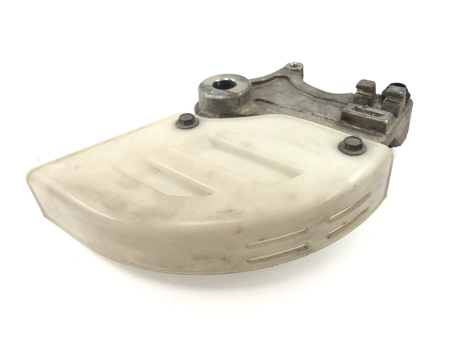 Honda NX 650 RD08 [1995] - brake disc protection cover front hub braking anchor