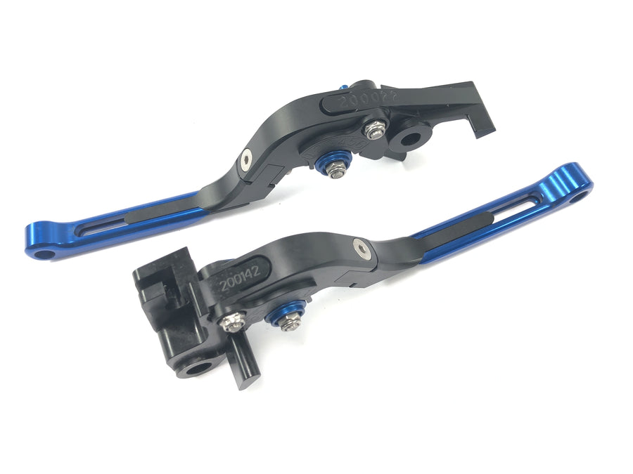 Kawasaki ZXR 400 ZX400L [1992] - Brake lever clutch lever V-Trec adjustable blue