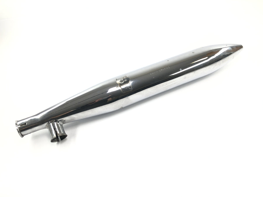 Moto Guzzi V7 Special [1971] - exhaust rear silencer right silencer chrome plated