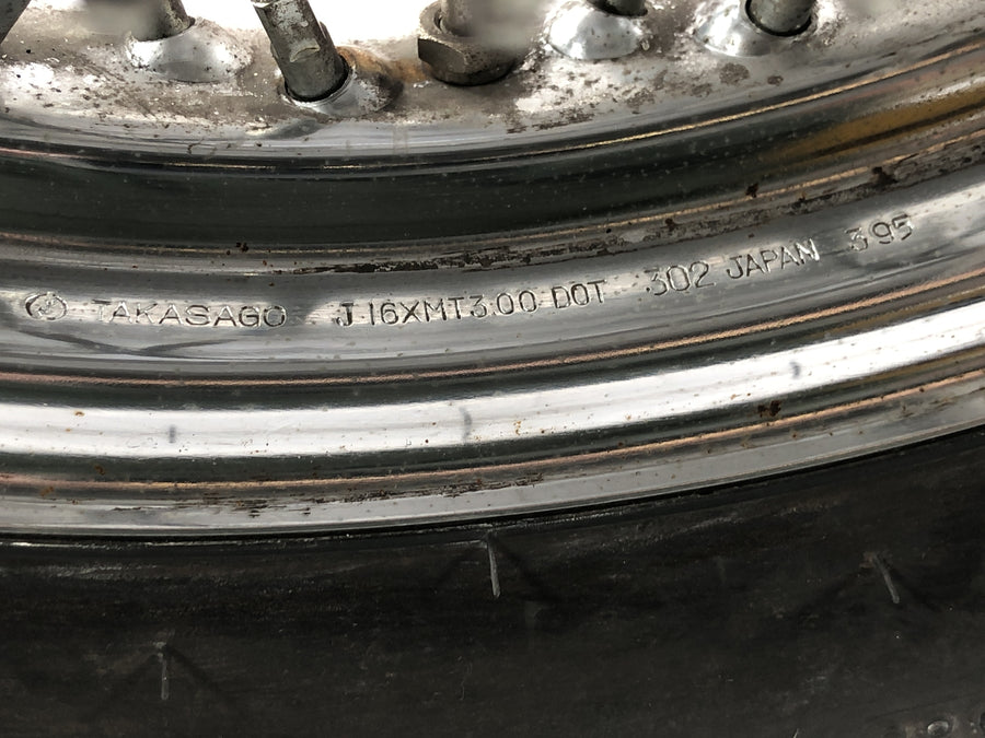 Kawasaki VN 800 VN800A [1996] - rear wheel complete wheel rim spoke wheel tire 16 x 3.00"
