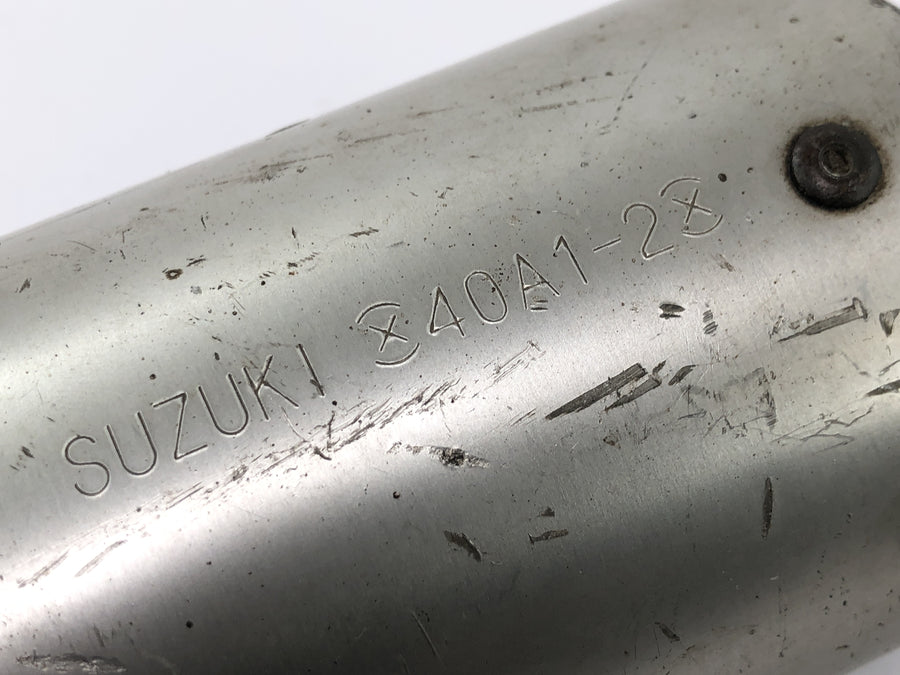 Suzuki RG 250 Gamma GJ21D [1987] - Silencer right exhaust rear silencer with scratch