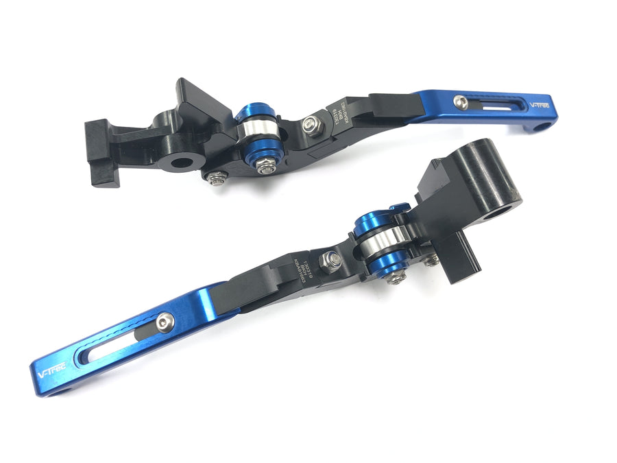 Kawasaki ZXR 400 ZX400L [1992] - Brake lever clutch lever V-Trec adjustable blue
