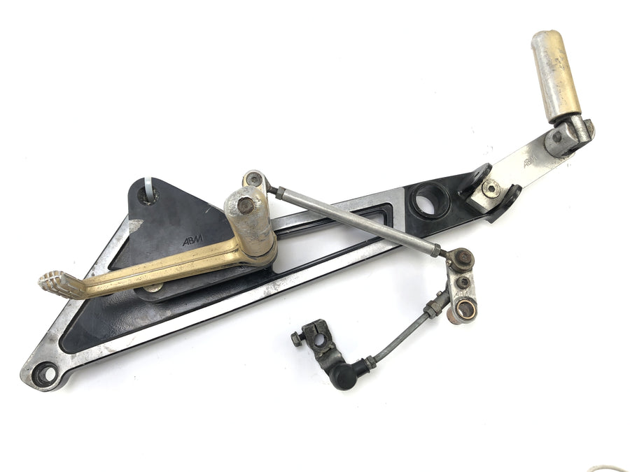 Kawasaki GPZ 1000 RX [1987] - Footrest system Footrest plates with footrests and pedals left and right
