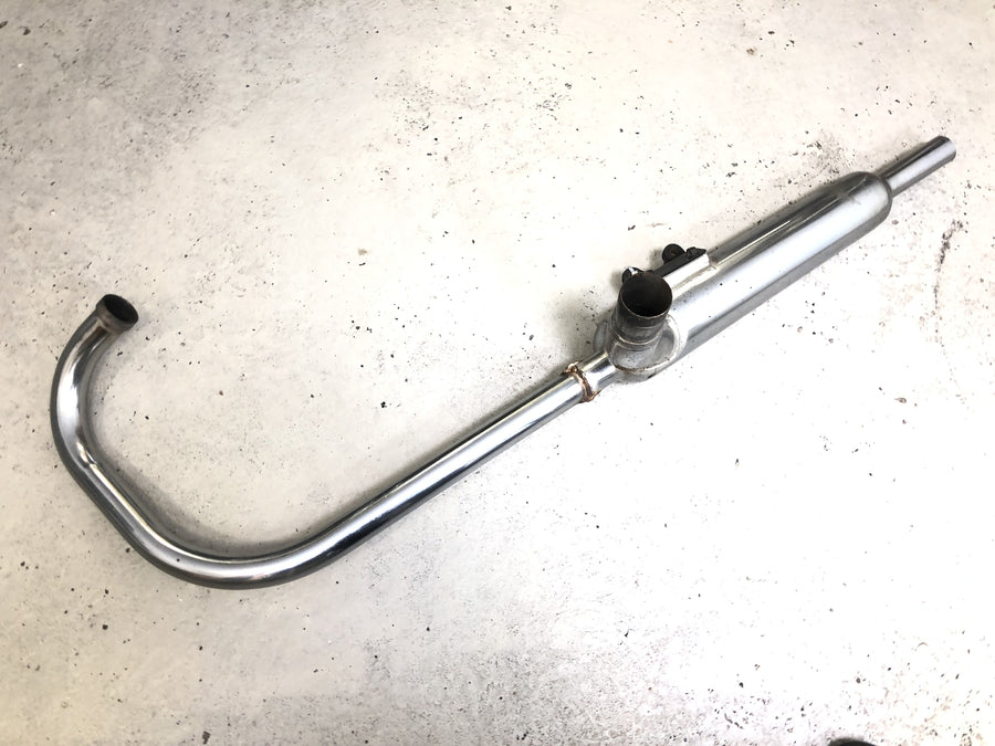 Kawasaki W 650 EJ650A [1999] - Auspuffanlage rechts Auspuffkrümmer Endtopf Schalldämpfer