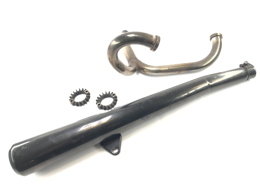 Ducati SL 600 Pantah [1982] - Exhaust system muffler manifold 2 in 1 CONTI
