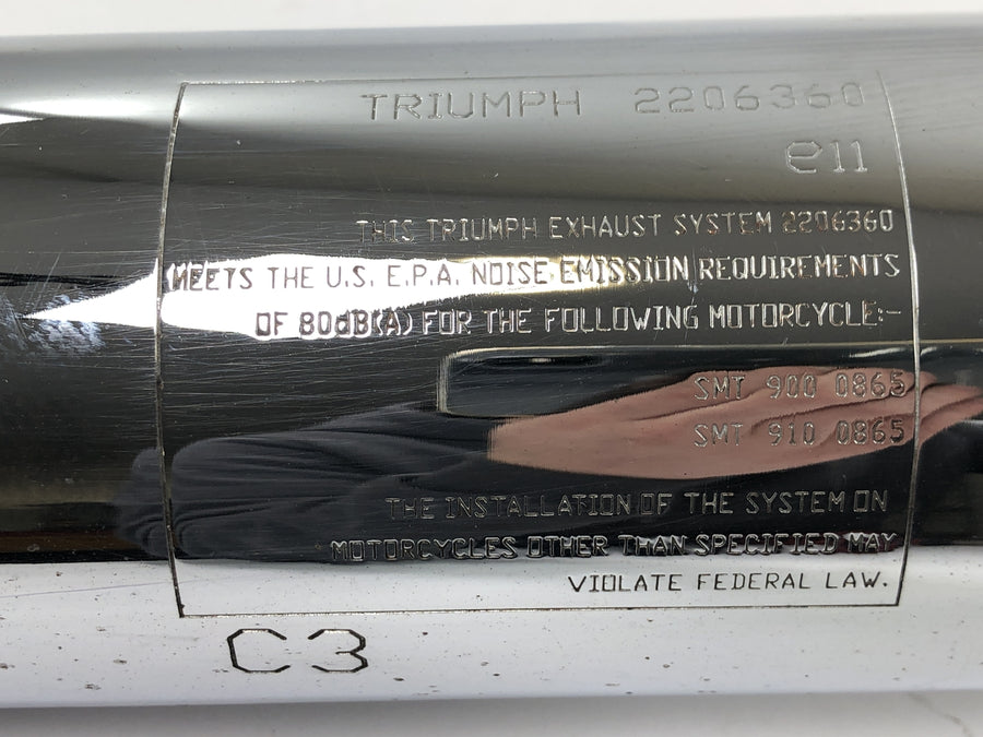 Triumph Bonneville T100 986MF [2012] - Silencer right rear silencer exhaust
