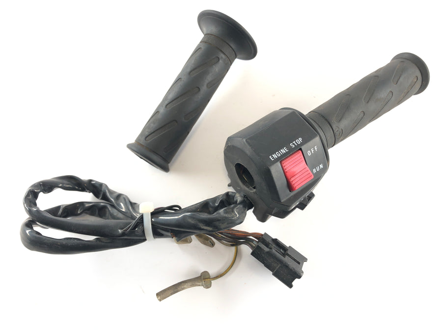 Suzuki GSX-R 1100 W GU75 C [1993] - Handlebar switch right with throttle grip and rubber grips