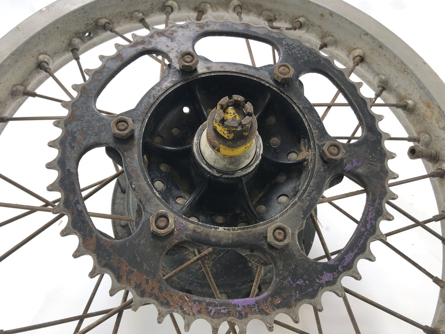 Yamaha XT 500 1U6 [1981] - Rear wheel rim with brake drum