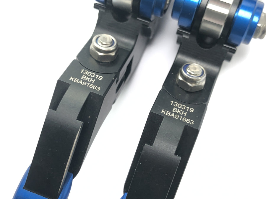 Kawasaki ZXR 400 ZX400L [1992] - Brake lever clutch lever V-Trec adjustable blue