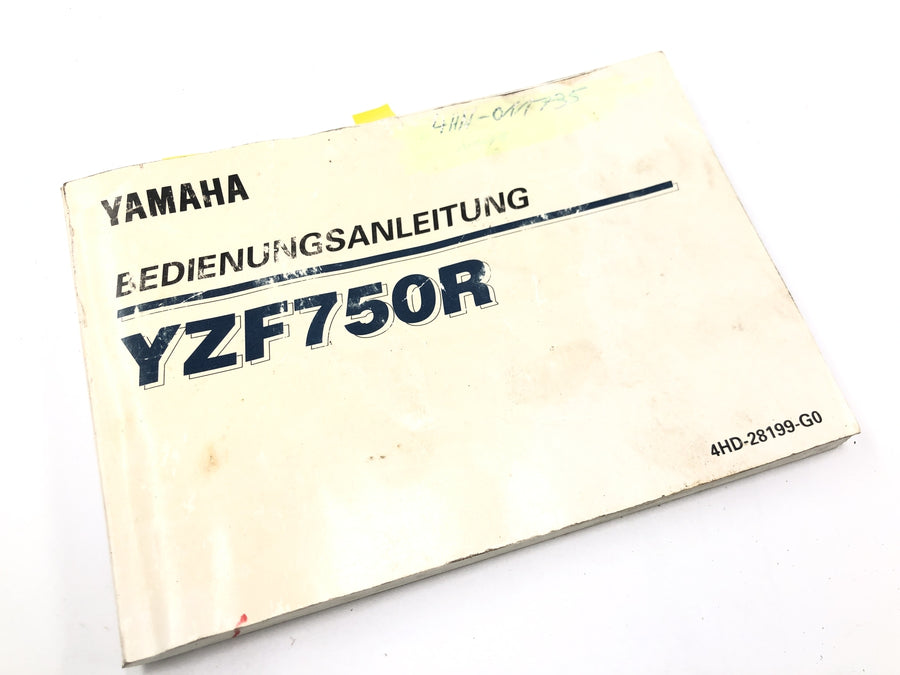 Yamaha YZF 750 R 4HN [1995] - Operating instructions manual operating instructions