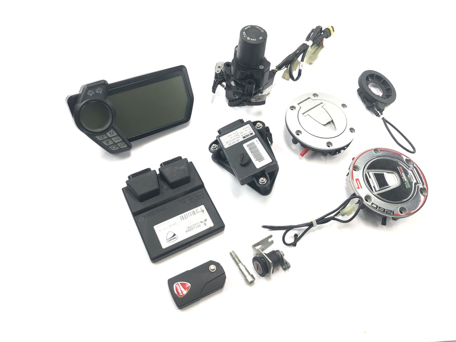 Ducati Multistrada 1200 S Touring [2009] - Lock set ignition lock immobilizer ECU speedometer sensor