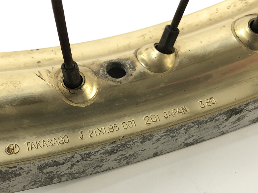 Yamaha XT 500 1U6 [1981] - Front wheel rim gold