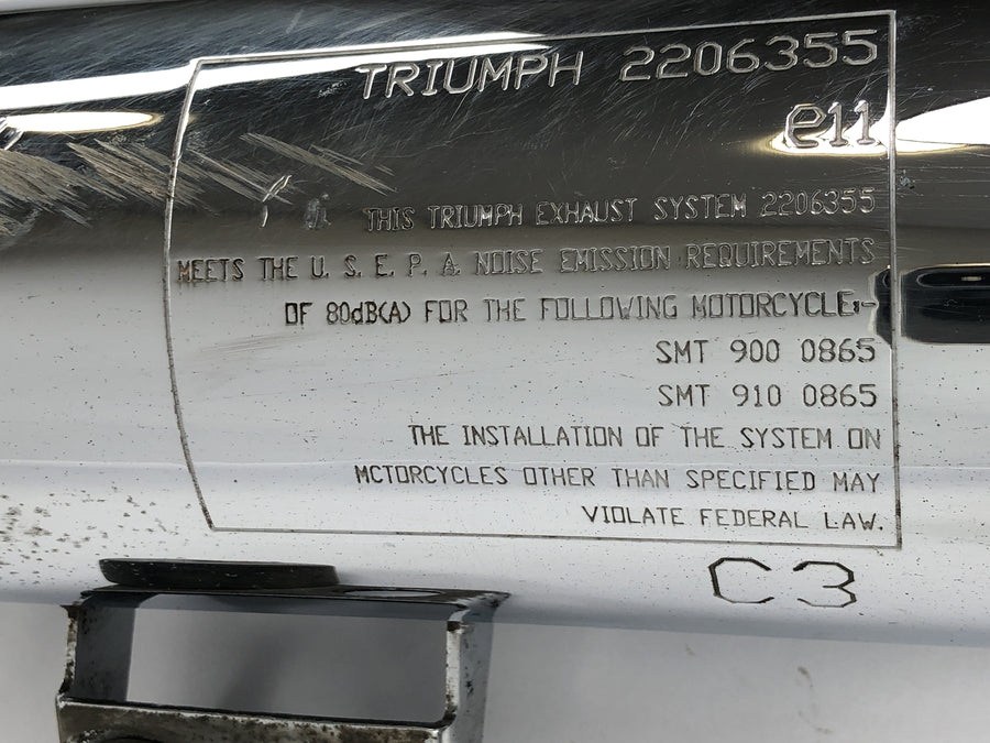 Triumph Bonneville T100 986MF [2012] - Silencer left rear silencer exhaust