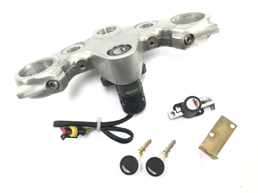 Moto Guzzi California 1100 EV KD [1998] - Lock set with upper fork bridge, ignition lock, seat lock