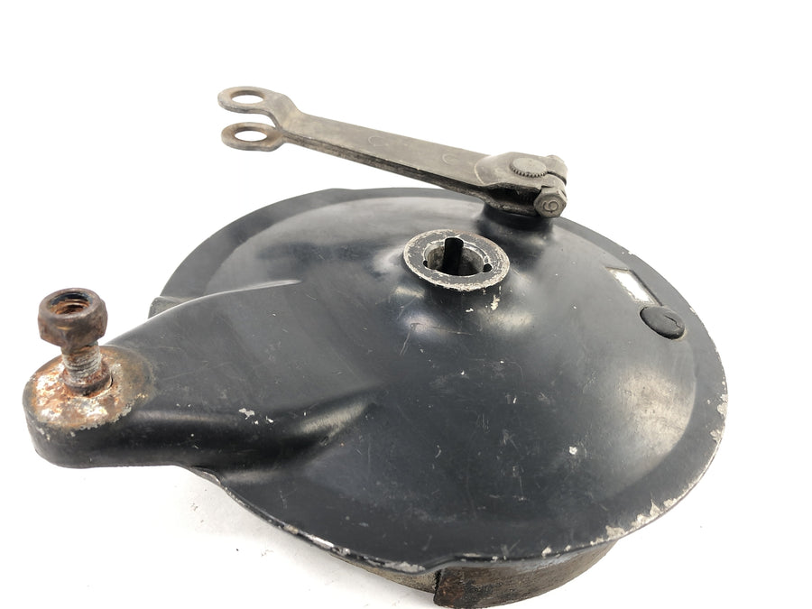 Yamaha XT 500 1U6 [1981] - Rear brake drum with brake shoes