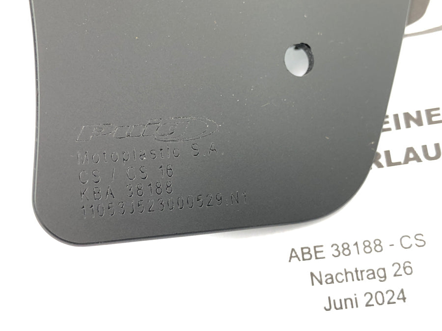 Kawasaki W 230 [2025] - Windschild schwarz Verkleidungsscheibe mit Anbaumaterial