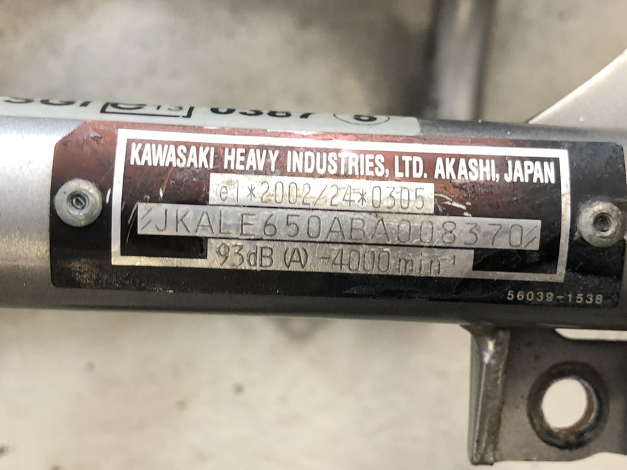 Kawasaki Versys KLE 650 A [2006] - Frame main frame with papers