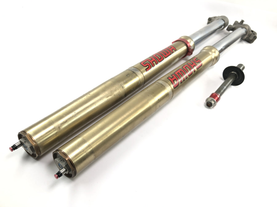 Honda CRF 450 R [2007] - Gabel Telegabel mit Achse Vordergabel Showa Upside Down