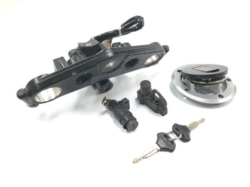 Kawasaki ZRX 1200 S ZRT20A [2001] - Lock set, ignition lock with fork bridge at the top, tank cap, seat lock - 0