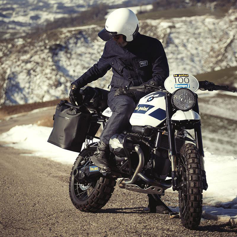 BMW R nineT 1200 Scrambler [2016-2023] - Zwei Khali-Seitentaschen aus TPU 35L - 45L + Paar Aluminiumplatten mit -Rahmen